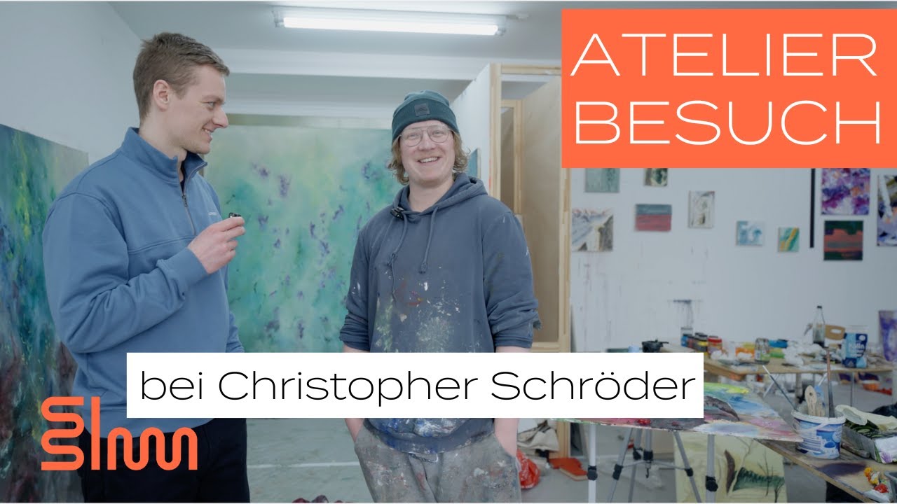 Atelierbesuch bei Christopher Schröder mit Studierenden-Kunstmarkt (HfbK Dresden) Künstlertalk