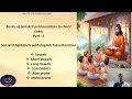 Basics of sanskrit pronunciation to chant slokas part  1