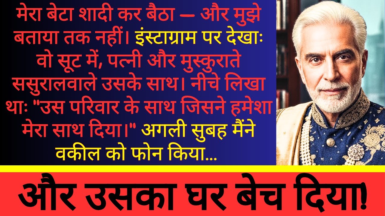 मेरे बेटे ने शादी कर ली और मुझे कुछ भी नहीं बताया. मुझे इंस्टाग्राम से पता चला. अगले ही सुबह...