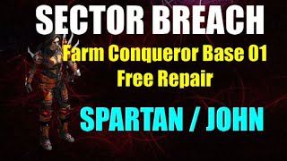 War Commander Sector Breach Conqueror Base 01 / Spartan, John Free Repair . screenshot 5