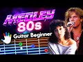 80s medley guitar lessons for beginners tutorial  easy chords  lyrics  backing track