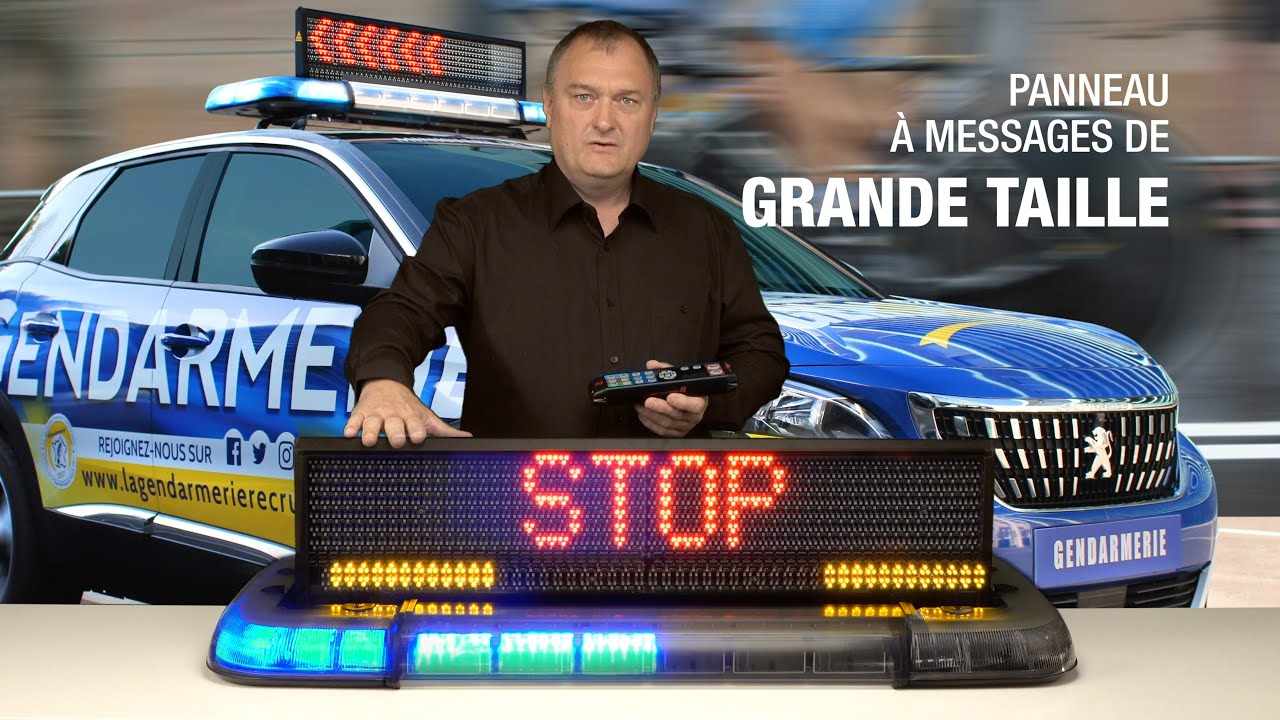 La Traffic Storm est LA rampe avec panneau à messages intégré la plus compacte