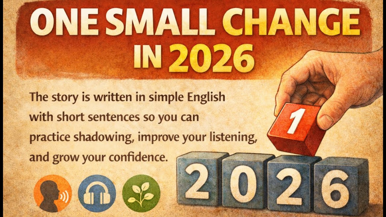 One Small Change in 2026 That Can Change Your Life | English Shadowing Story | Engboost