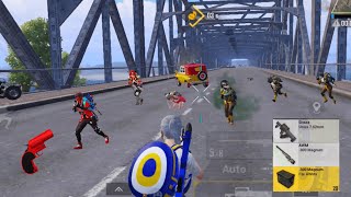 WOW!! 1 VS FULL SQUAD IN MILITARY BASE 😍 BRIDGE BLOCKING CAMPAIGN 😱Pubg Mobile screenshot 2