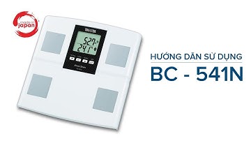 Hướng dẫn sử dụng cân phân tích cơ thể Tanita BC-541N