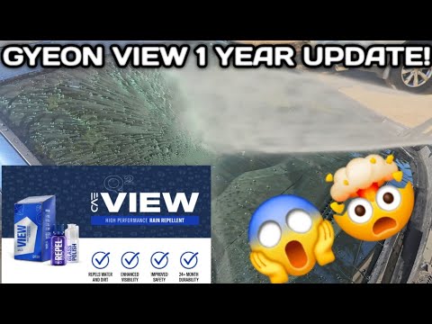 GYEON VIEW EVO GLASS COATING UPDATE! || 1 YEAR IN HOW'S IT HOLDING UP?! WHAT DO YOU THINK? #youtube 