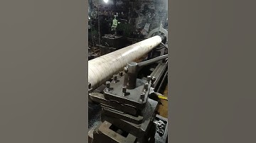 turing of pipe on lathe