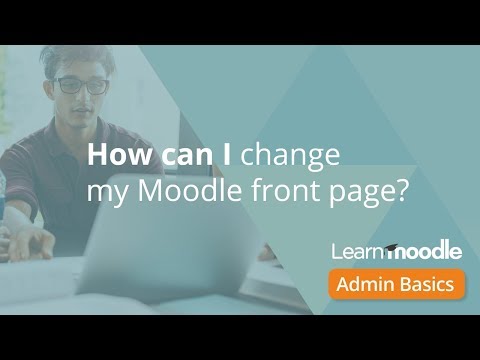 Change Front Page Admin Basics