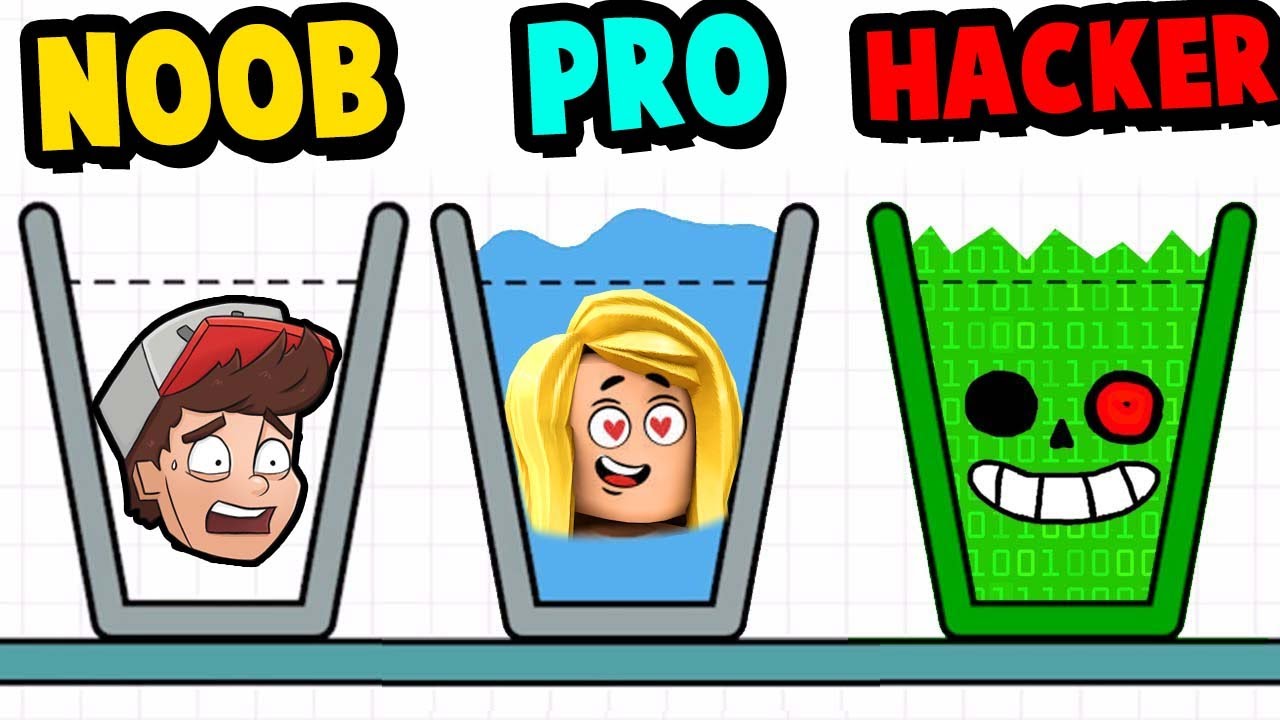 LEJEMY WODĘ Z BELLĄ - NOOB vs PRO vs HACKER (Happy Glass)