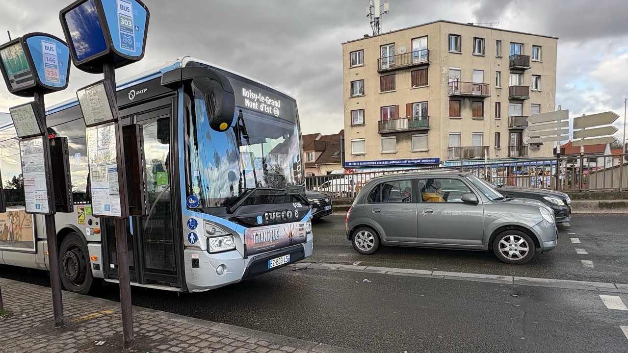 Bus 303 Bobigny Pablo Picasso ➡️ Noisy-Le-Grand-Monts D’Est RER