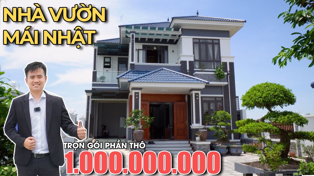 Trọn gói 1 tỷ đồng phần thô công trinh nhà vườn mái... - youtube