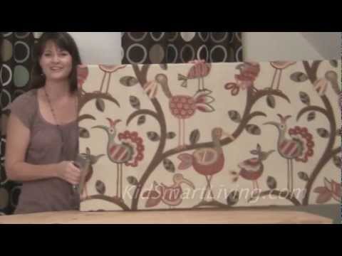 How to Make Fabric Wall Art Panels Home Decorating DIY Project