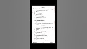 Semester -3 , Core-7 , Botany Honours Question