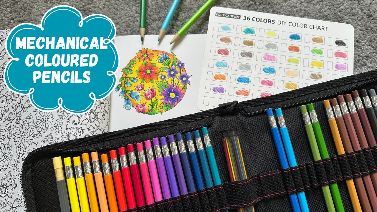Four Candies Mechanical Coloured Pencil Set Review - Ft World of