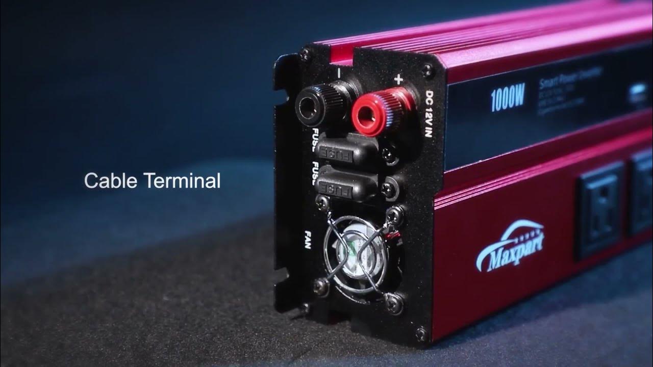 Maxpart 1000W Power Inverter Truck/RV Inverter 12V DC to 110V AC