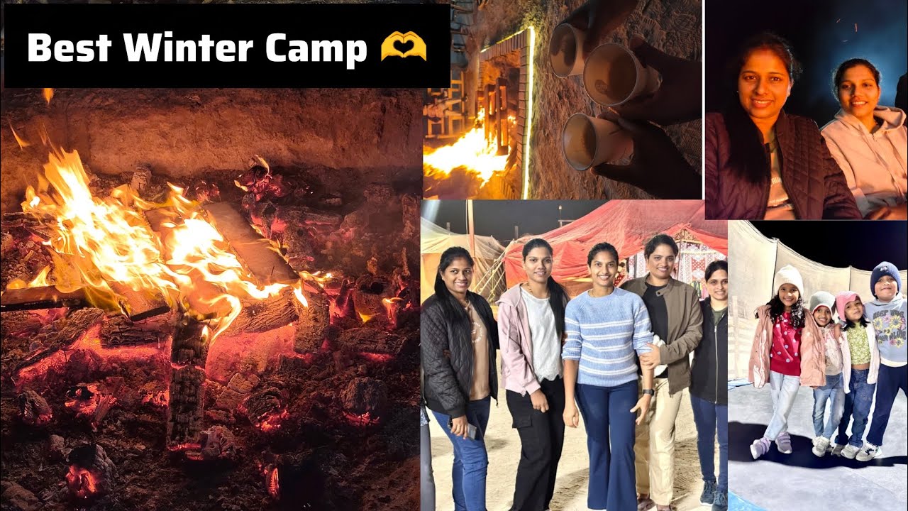 💥🔥Best Winter Camp Of This Year!#viralvideo #party 