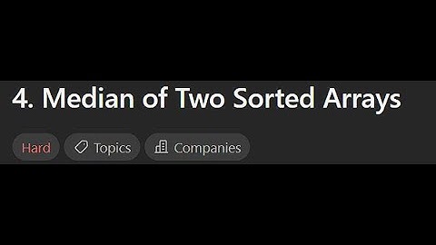 [Leetcode Daily Sep 21] 4. Median of Two Sorted Arrays (Python 中文解說)