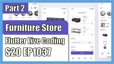 [Flutter] Flutter Live Coding EP1037 (Furniture Store App Part 2) | riverpod