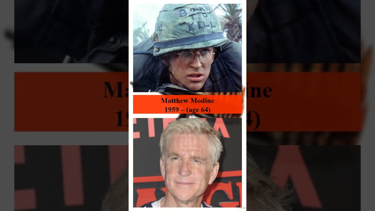 Matthew Modine, Full Metal Jacket (1987) | Then and Now
