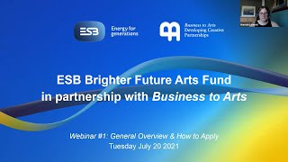 ESB Brighter Future Arts Fund - General Overview & How to Apply