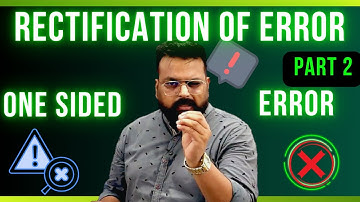 Suspense Entry| Rectification of Error |  One Sided Error | Part 2| Class  11 | Accountancy |