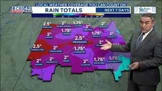 Heavy Rain Threat Returns Next Week Across Central Alabama - CBS42 News @ 6pm