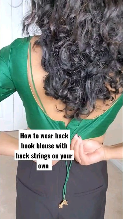 Deep neck blouse hack:Hide your brastraps when you wear a deepneck blouse.  #brahack #stylehack 