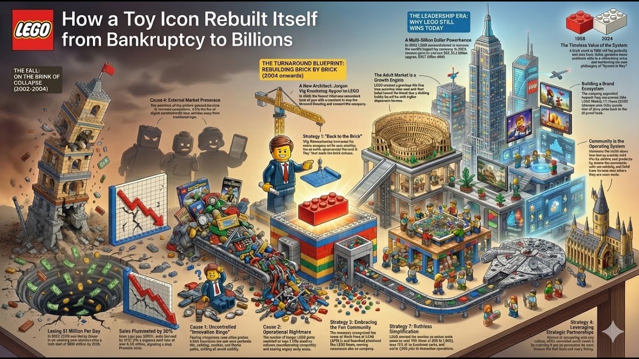 The LEGO Blueprint: From Bankruptcy to Billions