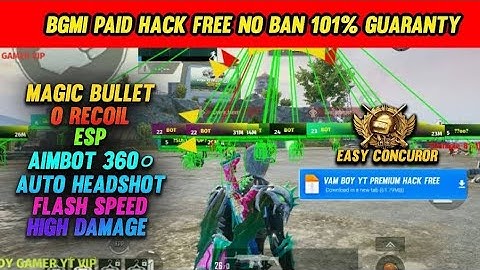 BGMI MOD ESP HACK APK 4.0 AIMBOT + MAGIC BULLET 