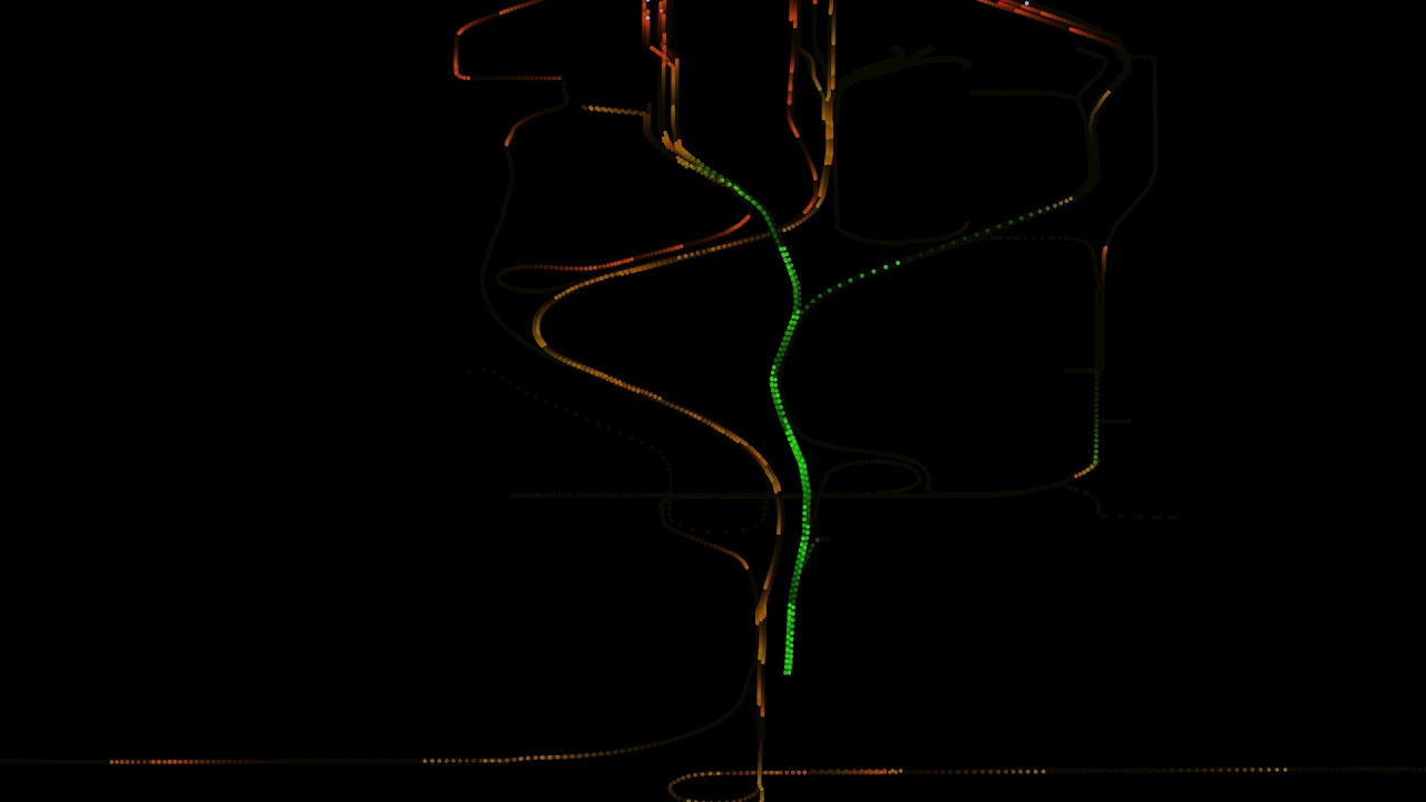 VISSIM Vehicle Trajectory Visualization - YouTube