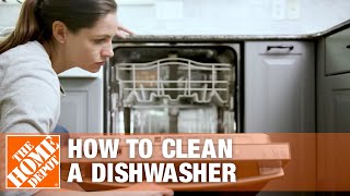 cleaning out the dishwasher