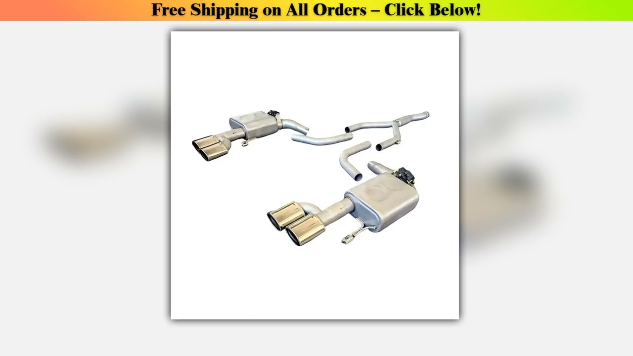 Exhaust Pipe for Mercedes-Benz W204 Mid to Rear Quad Exhaust 5 Inch Exhaust Middle