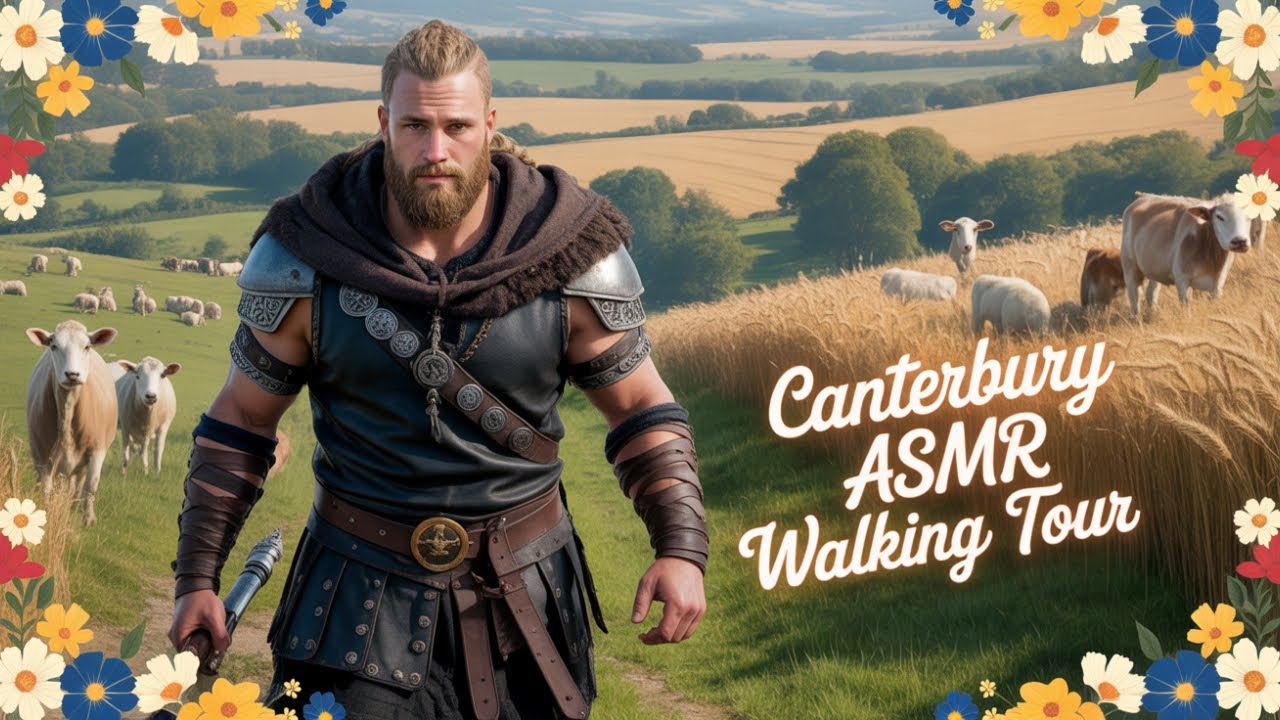 ASMR Enchanted Walk: Blooming Secrets of Ancient Canterbury in AC Valhalla