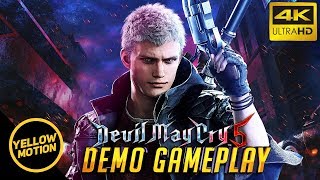 DEVIL MAY CRY 5 DEMO PS4 Pro Playthrough | Punch Line Devil Breaker & Nico's Workshop Customisation