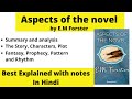 Aspects of the novel by em forster summary in hindi  thinking literature  english literature