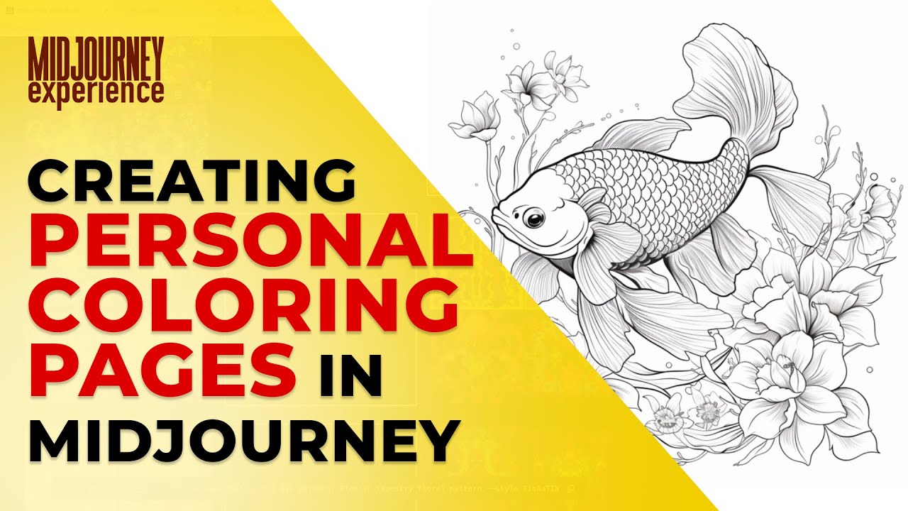 Make Your Own Coloring Book with Midjourney!