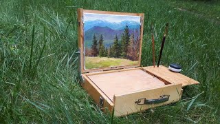 картинка: Маленький этюдник своими руками. Усовершенствованная модель под холст 20Х25 см.