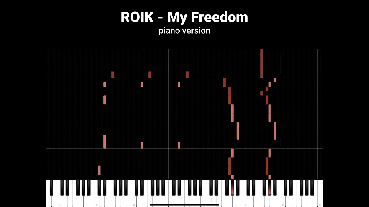 ROIK - My Freedom (Piano tutorial)