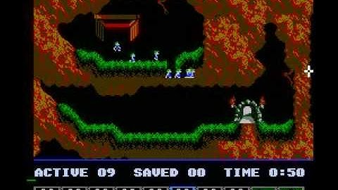 Lemmings (NES) taxing level 24 solution