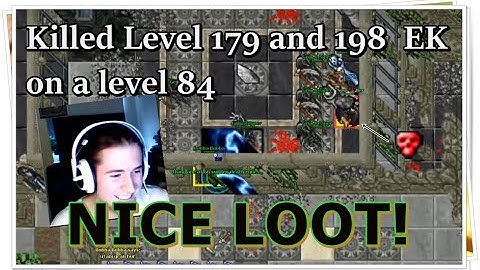 [Tibia] Killed 2x 200 ek at grims INSANE LOOT