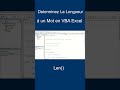 Déterminer La Longueur D'une Chaine de Caractère