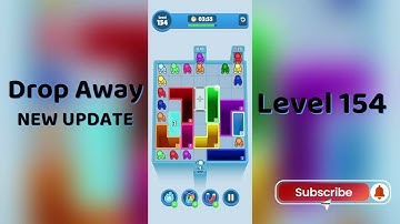 Drop Away Level 154 Walkthrough - NEW UPDATE | Step-by-Step Guide 🧠 | SolutionGuruji
