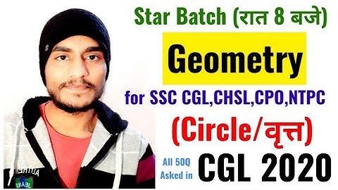 Circle Que asked in SSC CGL Pre & Mains | Geometry Class-17 by Rohit Tripathi