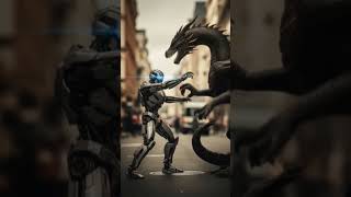#DreamScreenAI #dragon #robot #fight