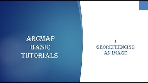 Georeferencing ArcMAP