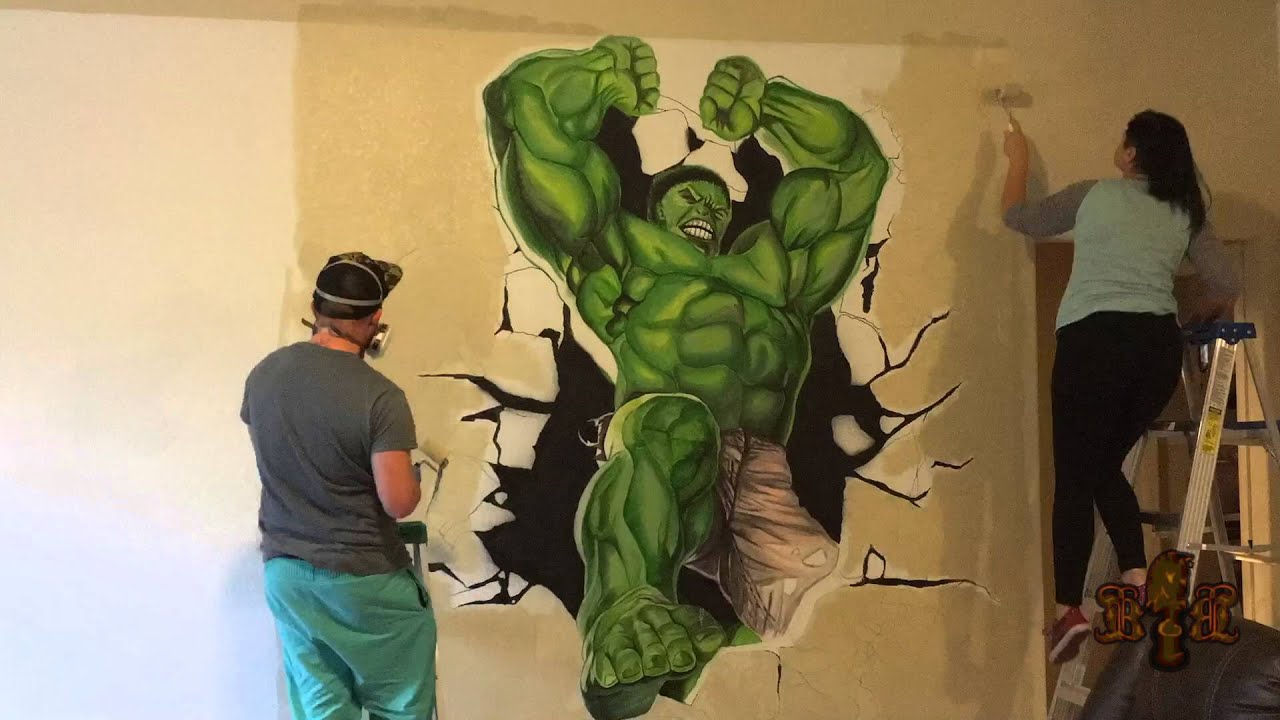 8 Foot Hulk Painted In Minutes Youtube