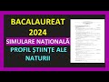 SIMULARE NATIONALA BACALAUREAT MATEMATICA 2024 PROFIL STIINTE ALE NATURII VARIANTA REZOLVATA  M2 SN