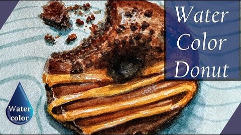 Donut Painting in Watercolors Video-EASY!