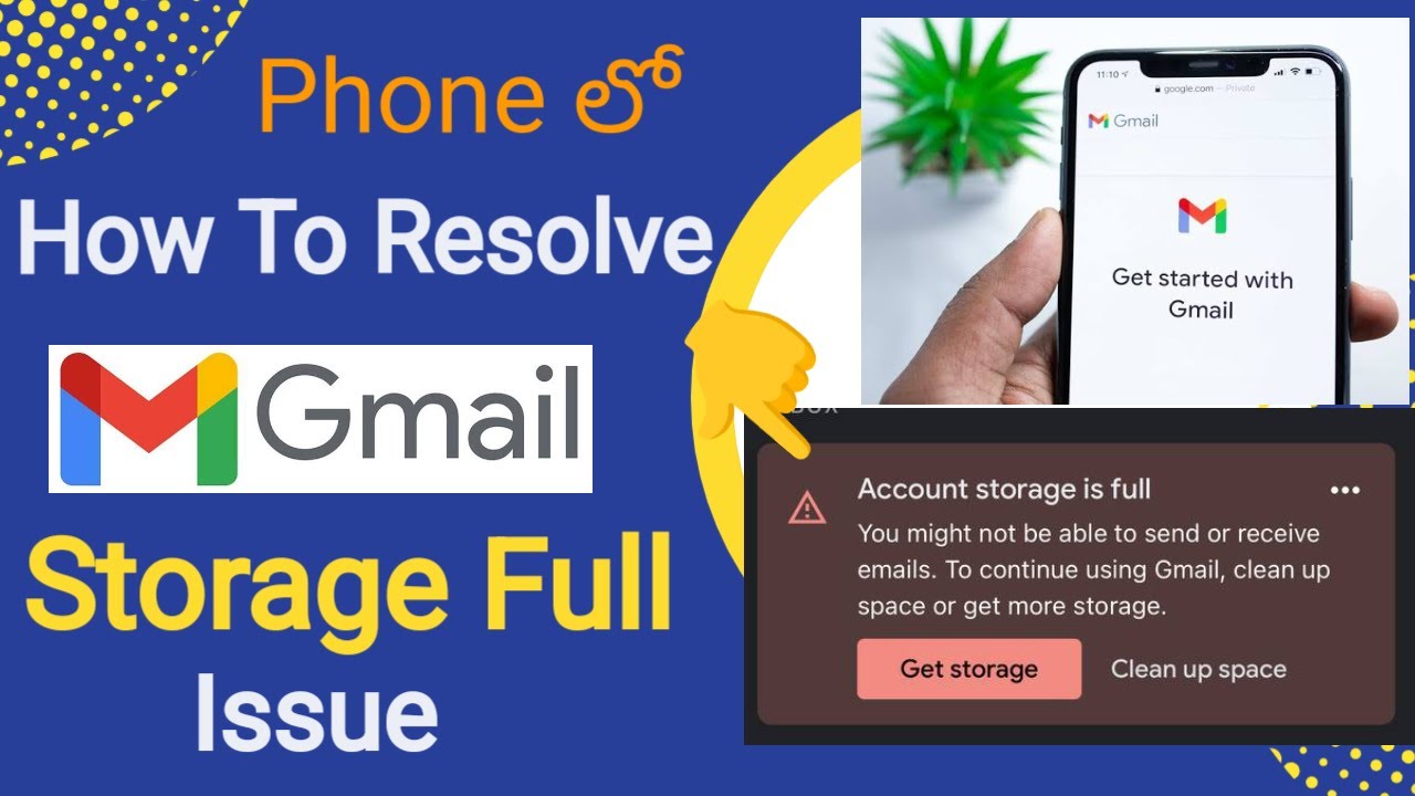 How to resolve Gmail Storage Full issue in Phone Dr. K. Sujani YouTube