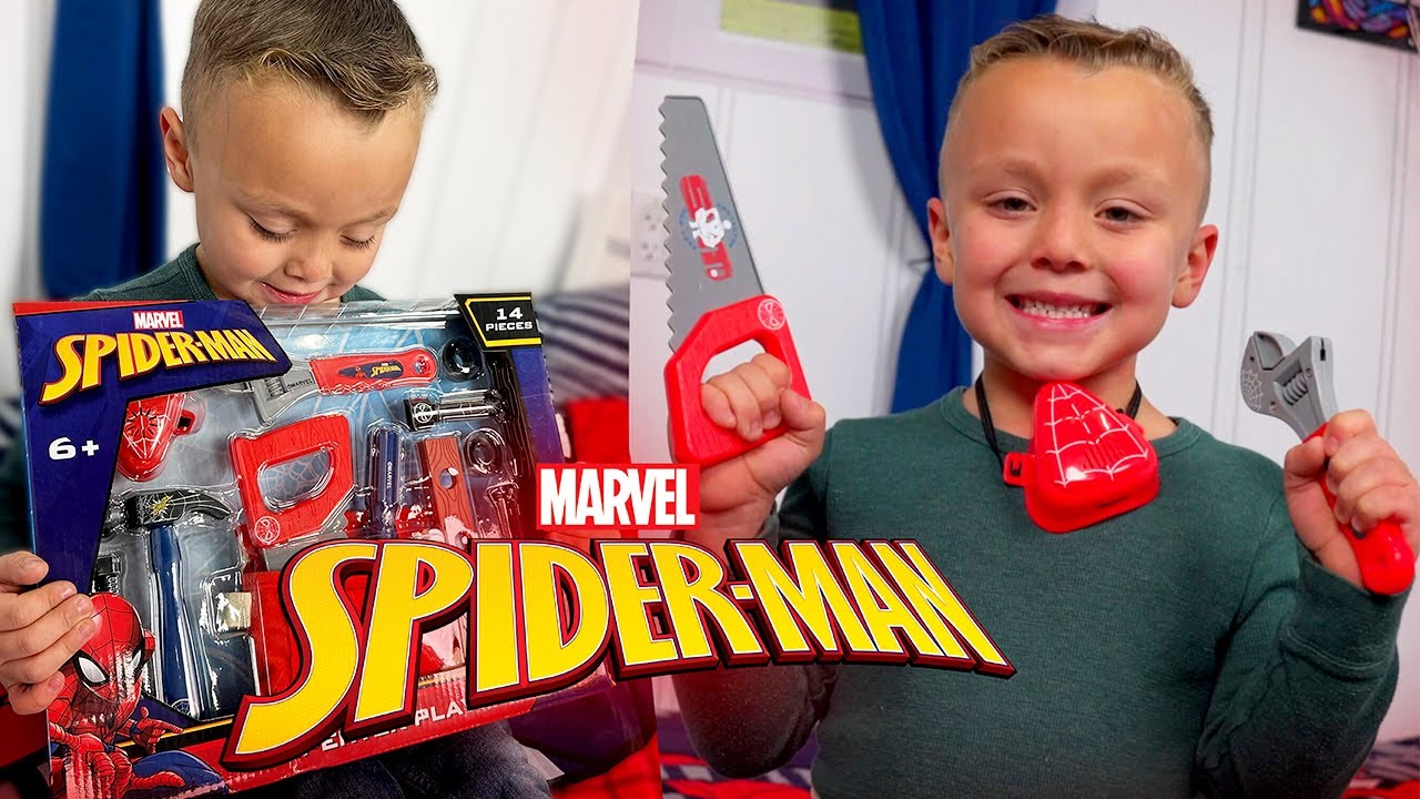 Spider-Man 14 Piece Carpenter Playset - Tool set